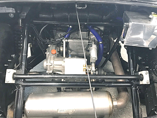 HAYABUSA 1340cc engine in 2nd Gen FIAT 500 engine room.
