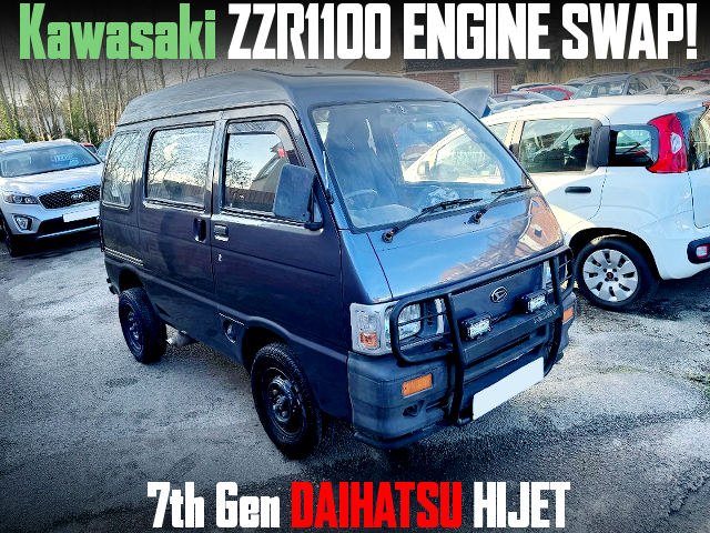 Kawasaki ZZR1100 ENGINE swapped 7th Gen DAIHATSU HIJET.