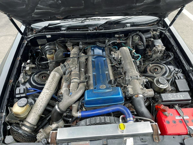 2JZ-GTE non-VVTi twin turbo engine.