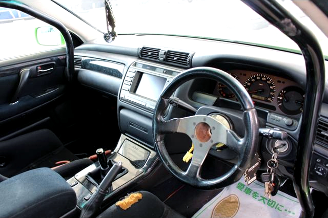Dashboard and steering wheel of WIDEBODY JZS171 CROWN ATHLETE-V.