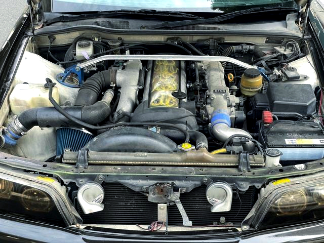 VVTi 1JZ-GTE turbo engine of WIDEBODY JZX100 CHASER TOURER-V.