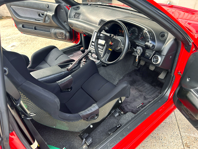 driver side interior of R32 SKYLINE GT-R.