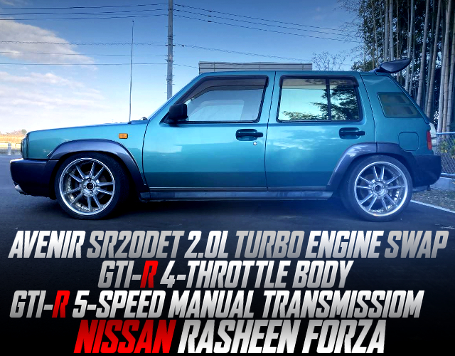 SR20DET turbo engine swap and itbs in RASHEEN FORZA.