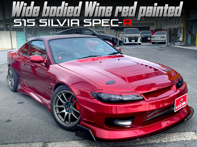 Wide bodied wine red painted S15 SILVIA SPEC-R.