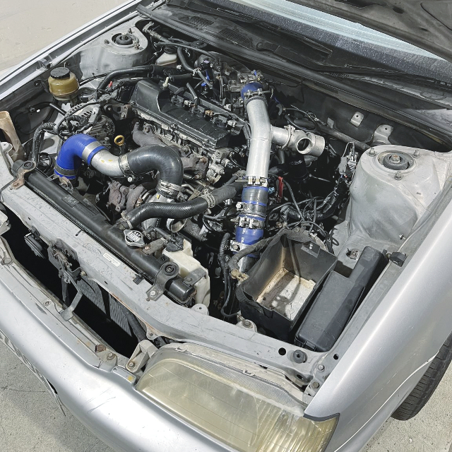 3S-GTE turbo in SV43 CAMRY engine room.