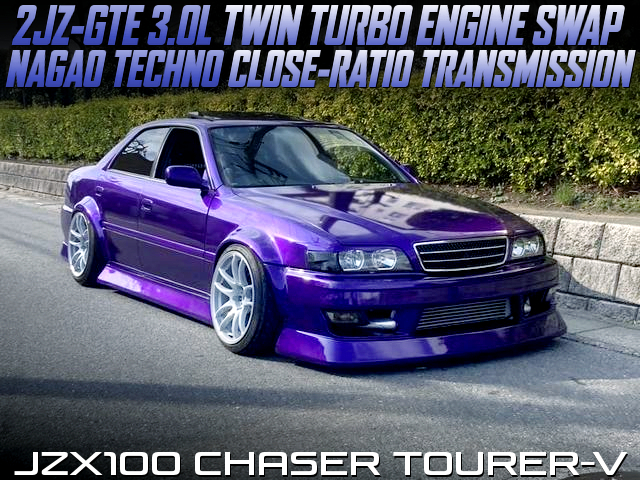 2JZ-GTE twin turbo swapped JZ100 CHASER.