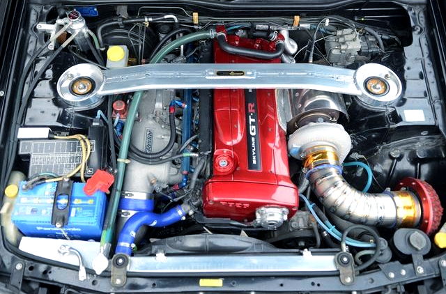 RB26 With HKS 2.8L STROKER KIT and TRUST T88-34D BIG SINGLE TURBO.