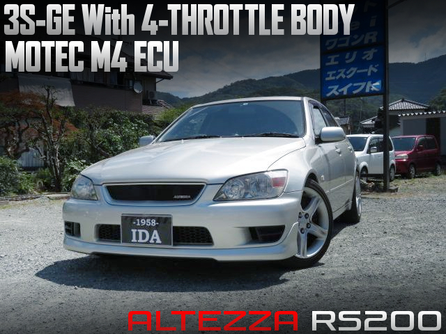 3S-GE With 4-THROTTLE BODY and MOTEC M4 ECU, in ALTEZZA.