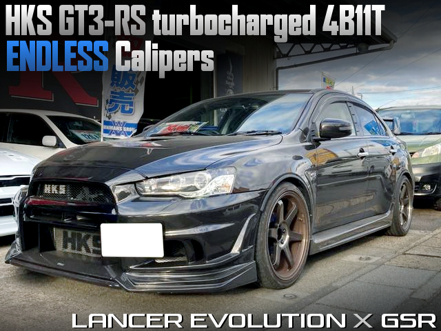 HKS GT3-RS turbocharged LANCER EVOLUTION X GSR