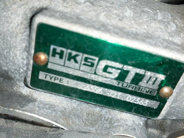 HKS GT3-RS turbocharger.