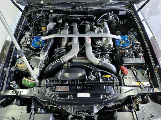 1G-GTEU twin turbo engine in GZ20 SOARER 2.0GT-TWIN TURBO L engine room.