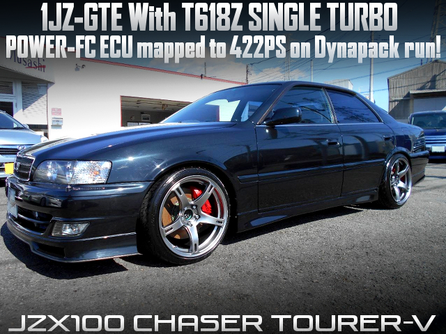 T618Z turbocharged JZX100 CHASER TOURER-V tuned by FNATZ.