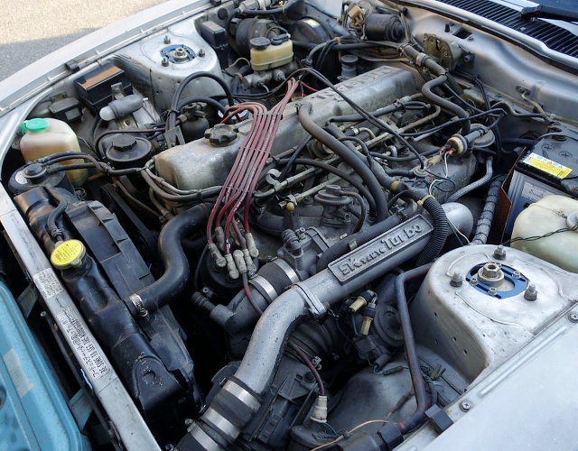 L28 with HKS turbo and SK sanyo turbo inlet.