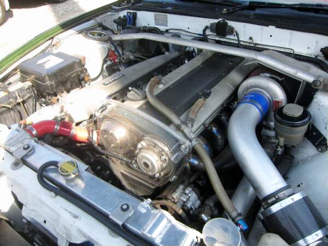 RB25DET With Greddy Plenum surge and TD06SH-20RX turbo.