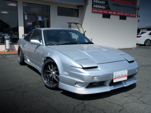 Front exterior of Widebody 180SX Type-R.