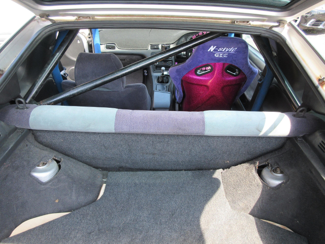 Luggage space of Widebody 180SX Type-R.