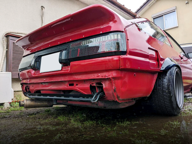 tail lights of WIDEBODY AE86 COROLLA LEVIN.