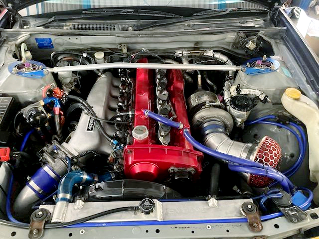 RB25 2.65L stoker with TD06SH-25G modified single turbo. 
