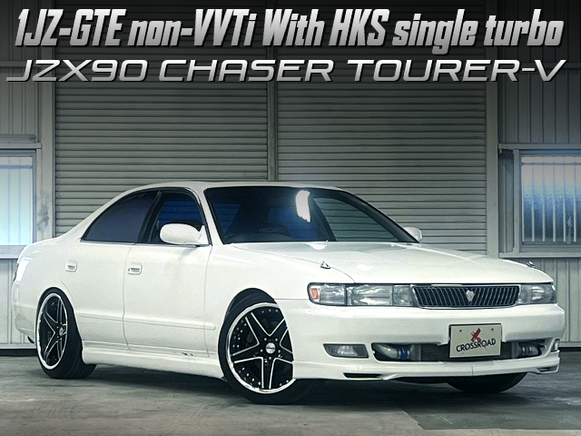 1JZ-GTE non-VVTi With HKS single turbo, in JZX90 CHASER TOURER-V.