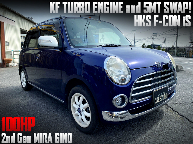 KF turbo and 5MT swapped 2nd Gen MIRA GINO.