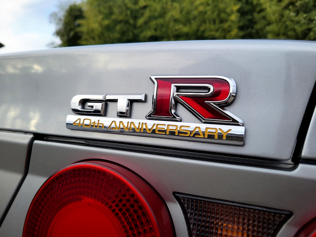Emblem of R33 SKYLINE GT-R SEDAN AUTECH VERSION 40th ANNIVERSARY.