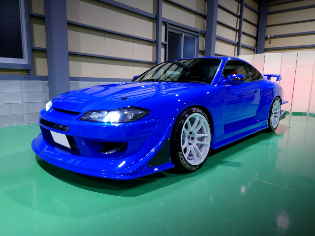 Front exterior of G-SONIC EVOLUTION WIDEBODY S15 SILVIA.