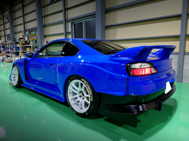 Rear exterior of G-SONIC EVOLUTION WIDEBODY S15 SILVIA.