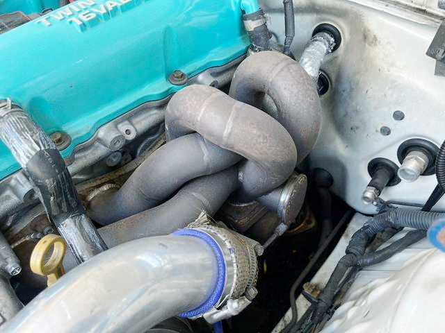 Exhaust manifold With T518Z turbo, on SR20DET.urbo engine. 