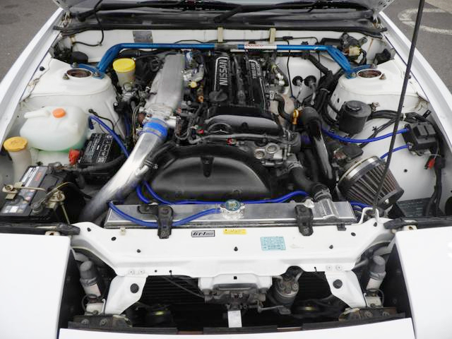 S15 SPEC-R SR20DET turbo engine in 180SX engine room.