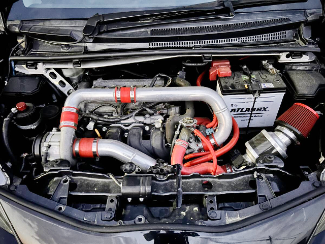 1NZ-FE with SUPERCHARGER in NCP131 VITZ RS Gs engine room.