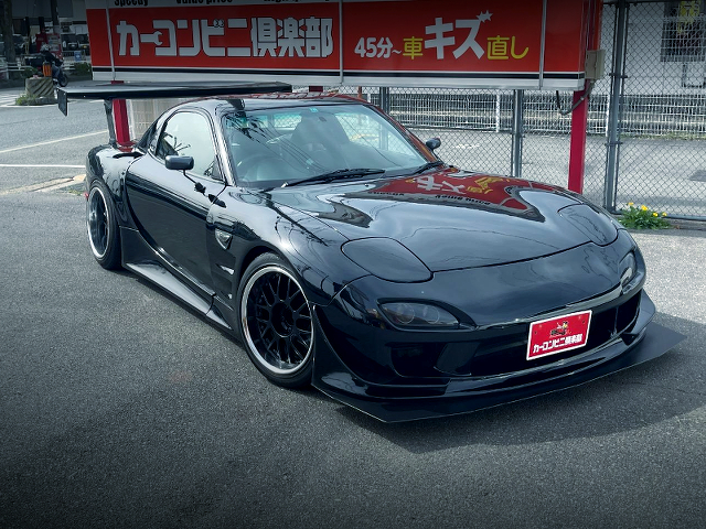 Front exterior of WIDEBODY FD3S RX-7 TYPE-RB.