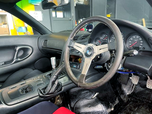 Interior dashboard of WIDEBODY FD3S RX-7 TYPE-RB.