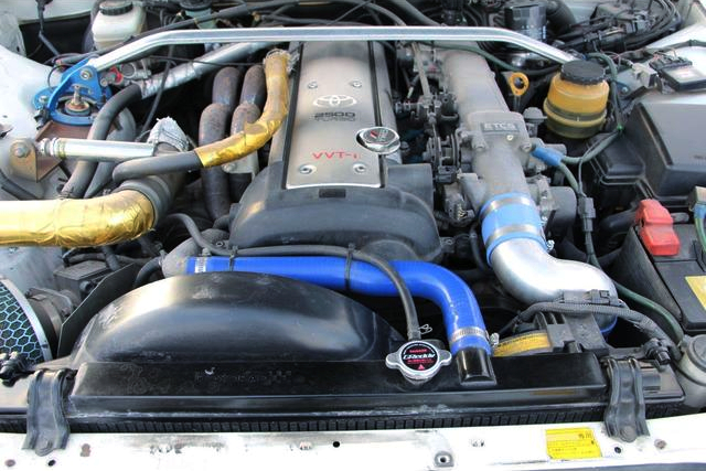 1JZ-GTE with GT2835 turbo and POWER-FC ecu.