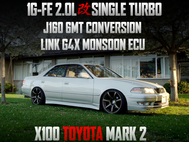 1G-FE with GARRETT single turbo, in X100 MARK 2.