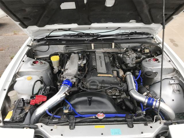S15 SR20DET turbo engine in 180SX TYPE-S engine room.