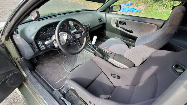 Left-hand drive interior of S13 240SX.