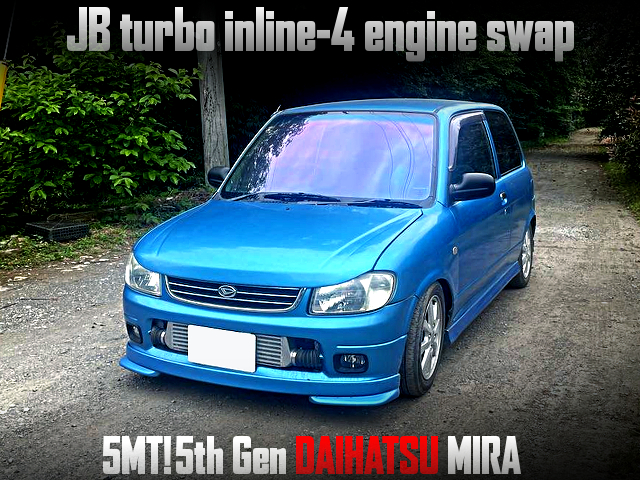 JB turbo inline-4 engine swapped to 5th Gen DAIHATSU MIRA.