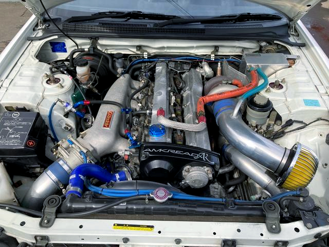 RB25DET with TRUST T67-25G single turbo.