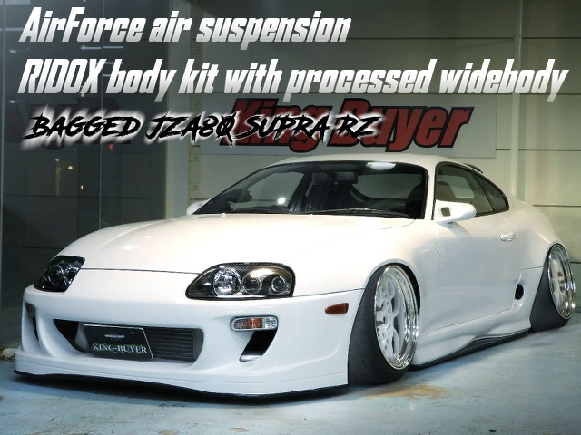JZA80 SUPRA RZ with RIDOX body kit with processed widebody, and installed AirForce air suspension.