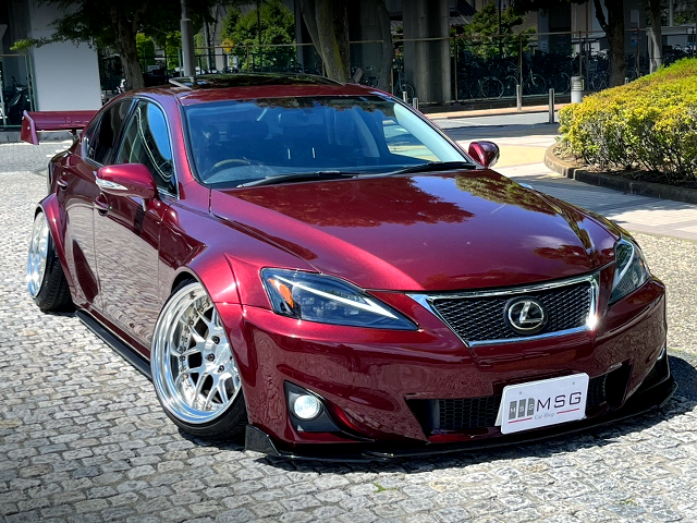 Front exterior of STATIC WIDEBODY GSE20 LEXUS IS 250.