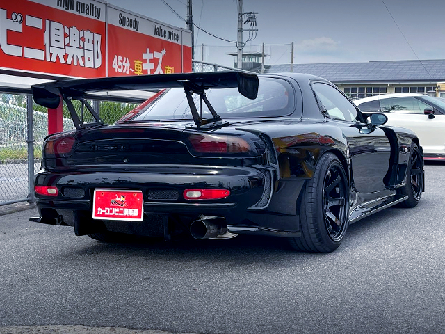 Rear exterior of R-MAGIC WIDEBODY FD3S RX-7 TYPE-R2.