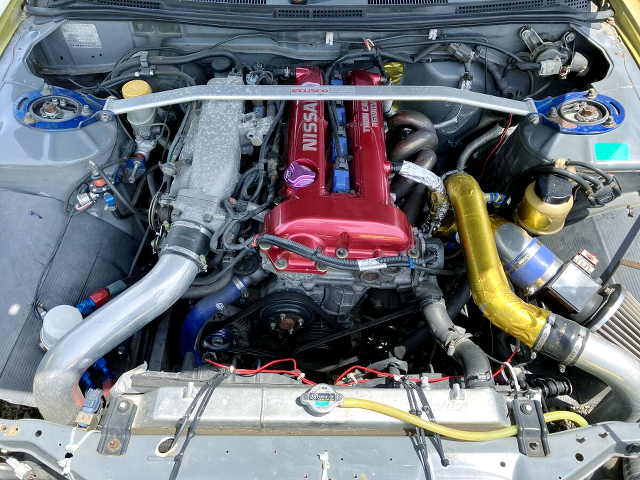 SR20DET with HKS GT-RS turbo.