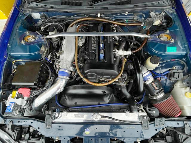 SR20DET turbo engine With TOMEI ARMS turbine.