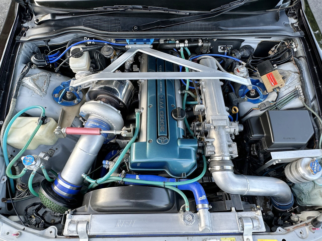 VVT-i 2JZ-GTE engine with GREDDY single turbo.