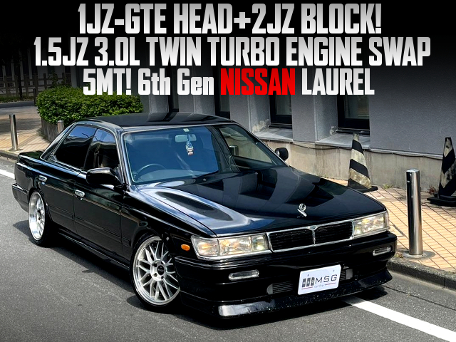 1.5JZ-GTE 3.0L twin turbo and 5MT swapped C33 LAUREL.