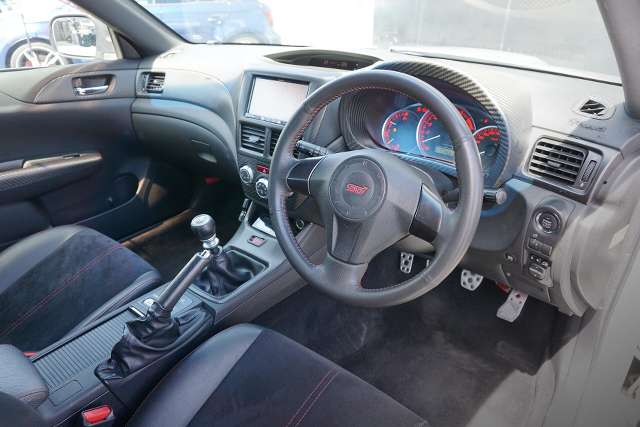 Interior of GVB SUBARU IMPREZA WRX STI.