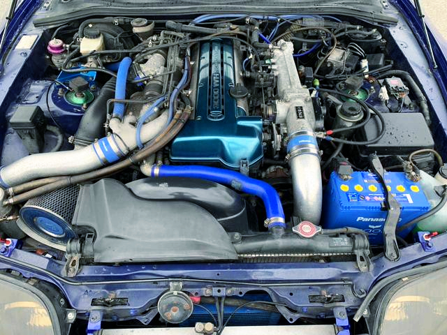 2JZ-GTE twin-turbo engine of JZA80 SUPRA RZ-S With NOS.