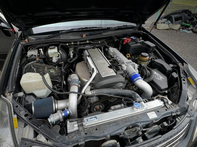 1JZ-GTE turbo in JZX110W MARK 2 BLIT 2.5iR-S engine room.