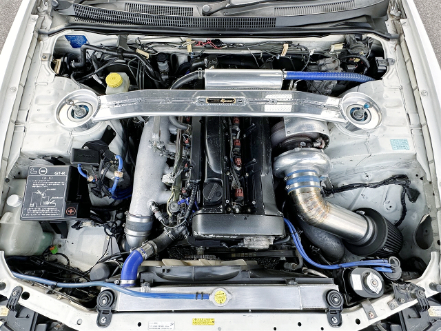 RB26 with TRUST T78 single turbo.