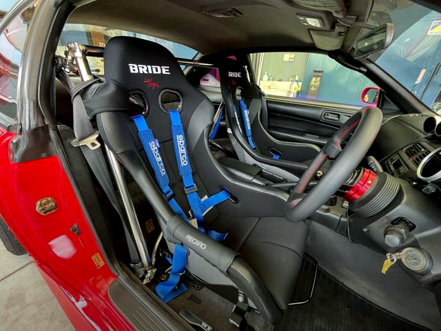 Interior seats of S14 late-model SILVIA Ks.